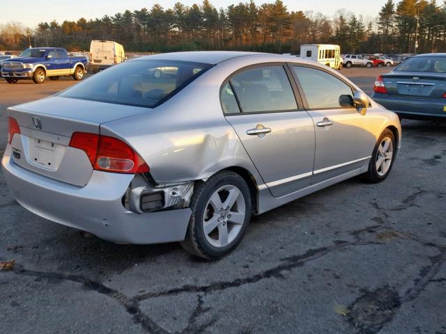 1HGFA16836L103531 - 2006 HONDA CIVIC EX SILVER photo 4