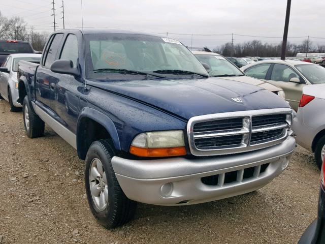 1D7HG48X93S108638 - 2003 DODGE DAKOTA QUA BLUE photo 1