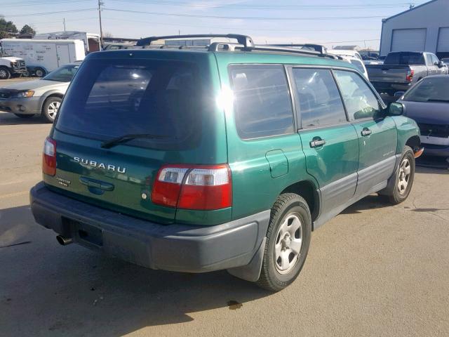 JF1SF63541H767747 - 2001 SUBARU FORESTER L GREEN photo 4