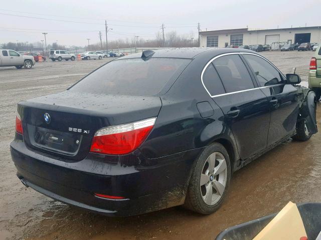 WBANV13548CZ53886 - 2008 BMW 528 XI BLACK photo 4