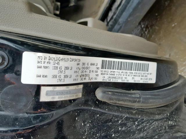 1J8HG48N86C229192 - 2006 JEEP COMMANDER BLACK photo 10