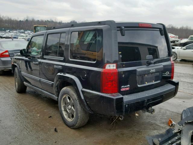 1J8HG48N86C229192 - 2006 JEEP COMMANDER BLACK photo 3