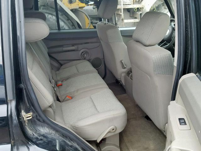 1J8HG48N86C229192 - 2006 JEEP COMMANDER BLACK photo 6