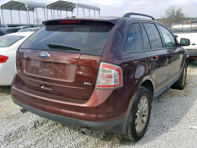 2FMDK38C59BA69706 - 2009 FORD EDGE SEL MAROON photo 4