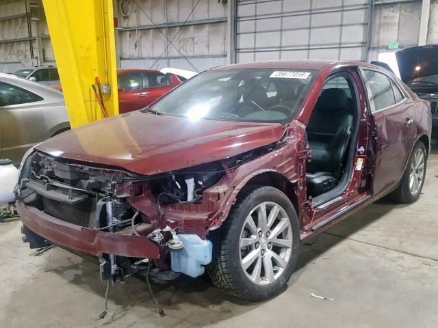 1G11H5SL8EF255588 - 2014 CHEVROLET MALIBU LTZ 勃艮第红 照片 2