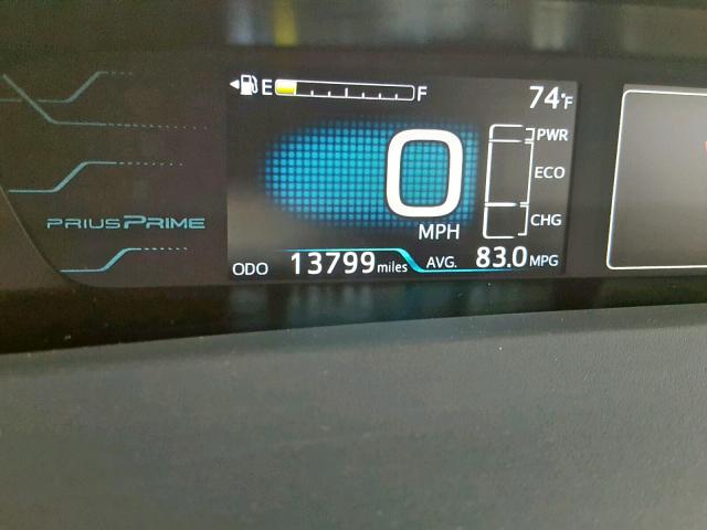 JTDKARFP1H3057493 - 2017 TOYOTA PRIUS PRIM ვერცხლისფერი ფოტო 8