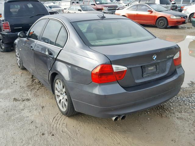 WBAVB33526KS35681 - 2006 BMW 330 I GRAY photo 3