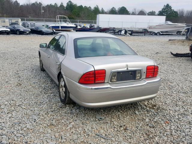 1LNHM86SX2Y713275 - 2002 LINCOLN LS SILVER photo 3