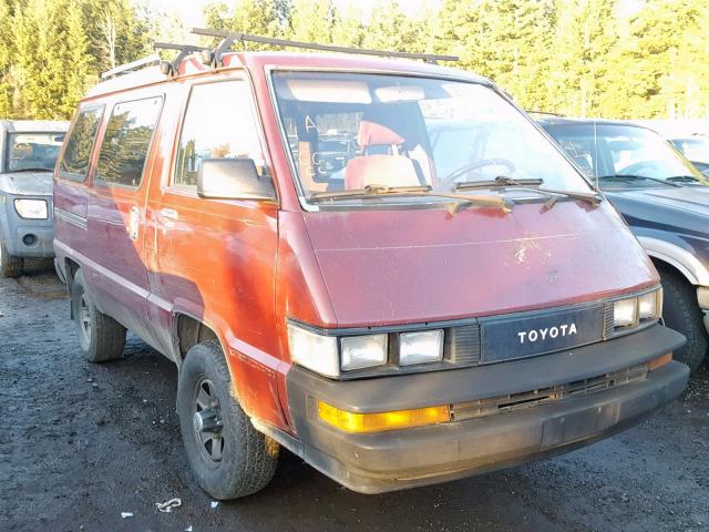 JT4YR34V4J0003579 - 1988 TOYOTA VAN WAGON RED photo 1