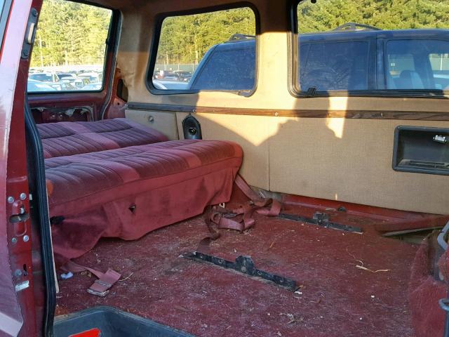 JT4YR34V4J0003579 - 1988 TOYOTA VAN WAGON RED photo 6