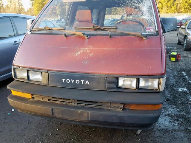 JT4YR34V4J0003579 - 1988 TOYOTA VAN WAGON RED photo 7