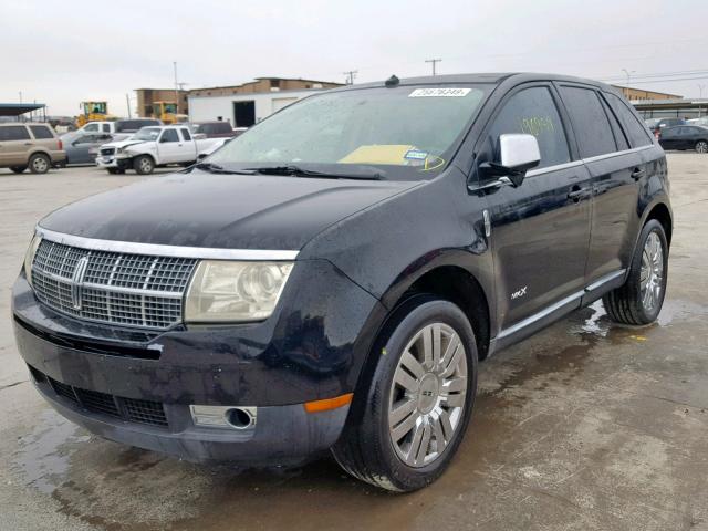 2LMDU68C58BJ02511 - 2008 LINCOLN MKX BLACK photo 2