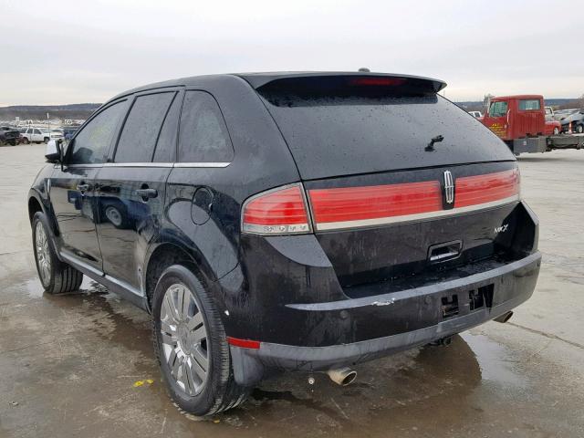 2LMDU68C58BJ02511 - 2008 LINCOLN MKX BLACK photo 3