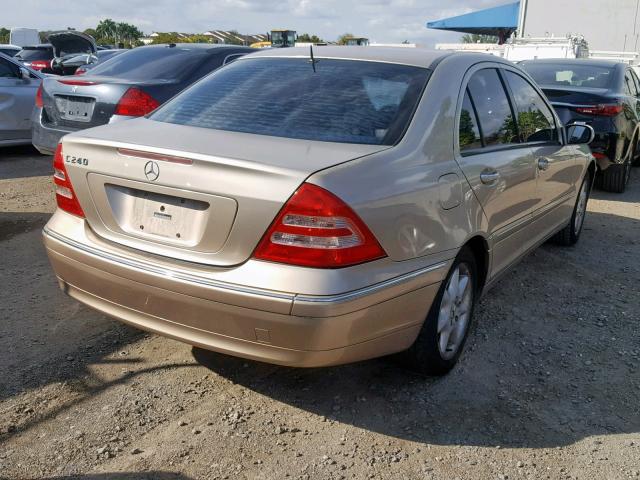 WDBRF61J92F230876 - 2002 MERCEDES-BENZ C 240 GOLD photo 4