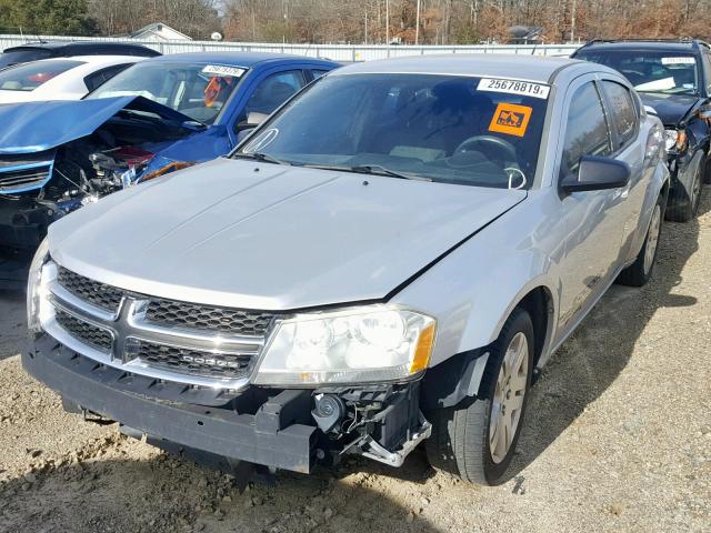 1B3BD4FB7BN541714 - 2011 DODGE AVENGER EX SILVER photo 2