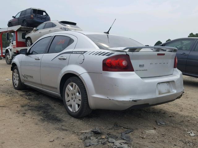 1B3BD4FB7BN541714 - 2011 DODGE AVENGER EX SILVER photo 3