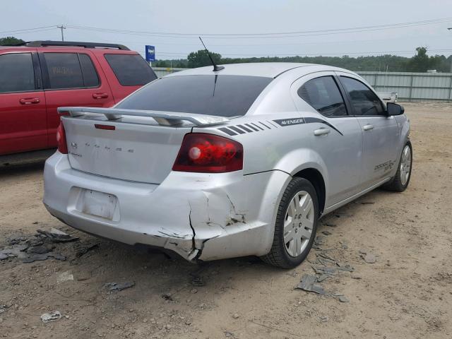 1B3BD4FB7BN541714 - 2011 DODGE AVENGER EX SILVER photo 4