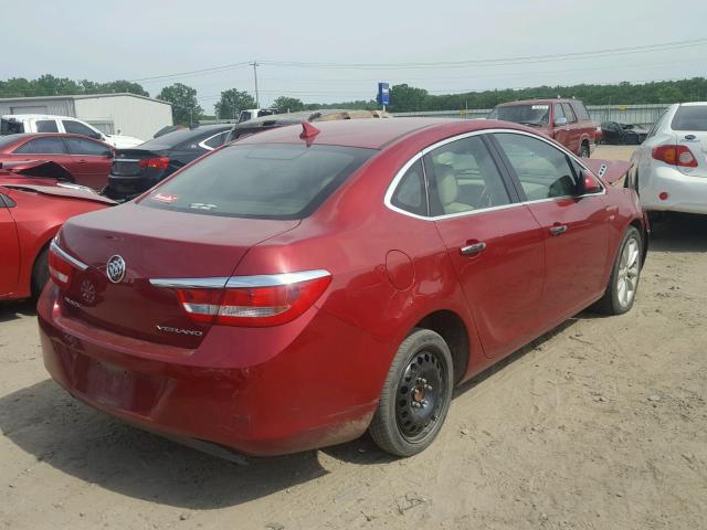 1G4PR5SK1C4222622 - 2012 BUICK VERANO CON RED photo 4