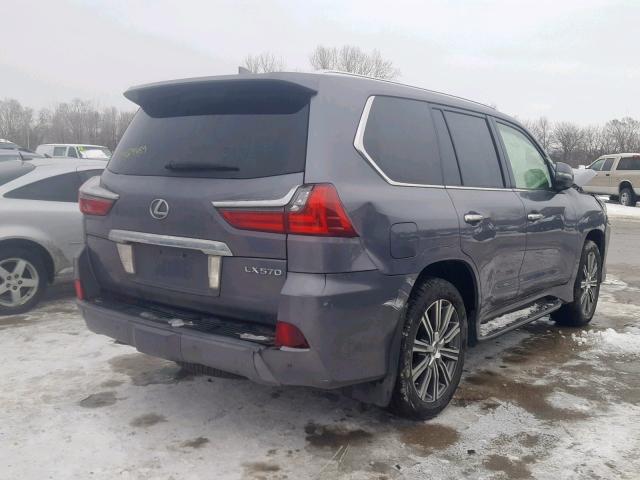 JTJHY7AX6H4222415 - 2017 LEXUS LX 570 GRAY photo 4