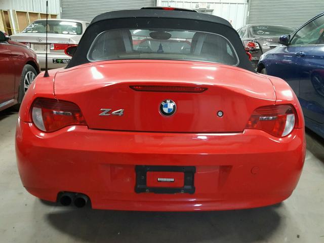 4USBU33576LW68630 - 2006 BMW Z4 3.0 RED photo 6