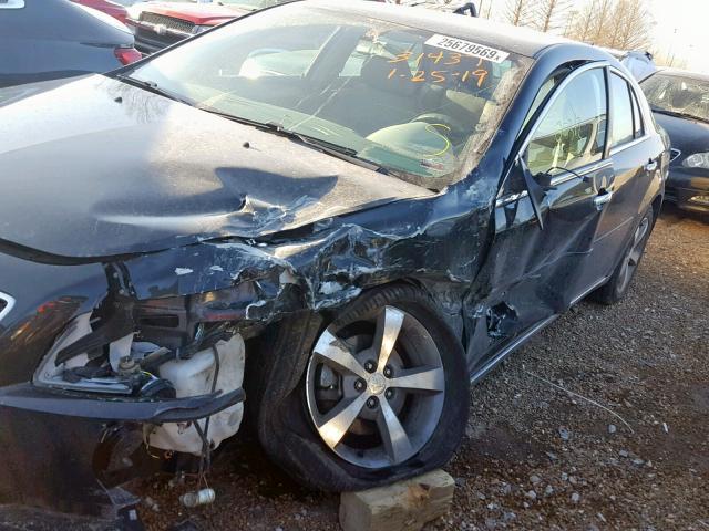 1G1ZC5EU8CF390606 - 2012 CHEVROLET MALIBU 1LT BLACK photo 10