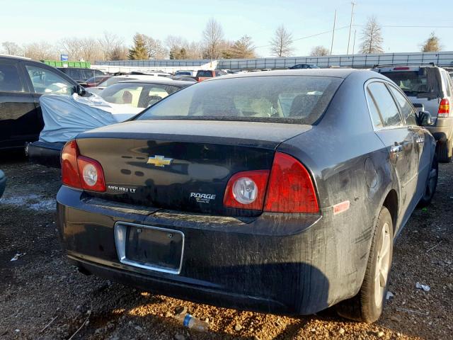 1G1ZC5EU8CF390606 - 2012 CHEVROLET MALIBU 1LT BLACK photo 4