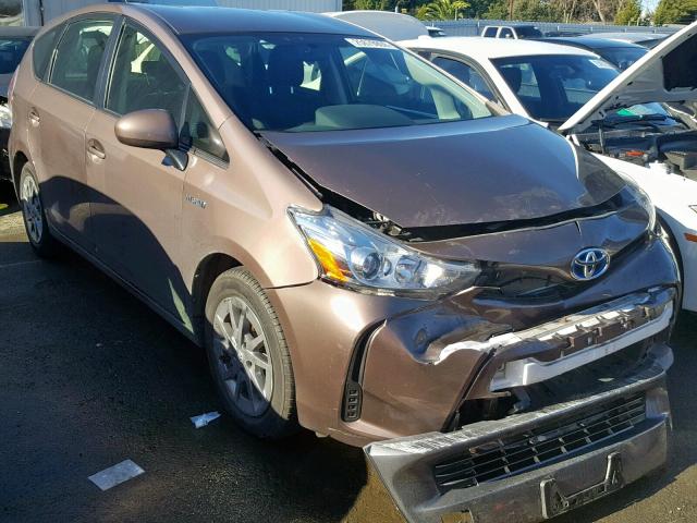 JTDZN3EU5FJ039515 - 2015 TOYOTA PRIUS V BROWN photo 1