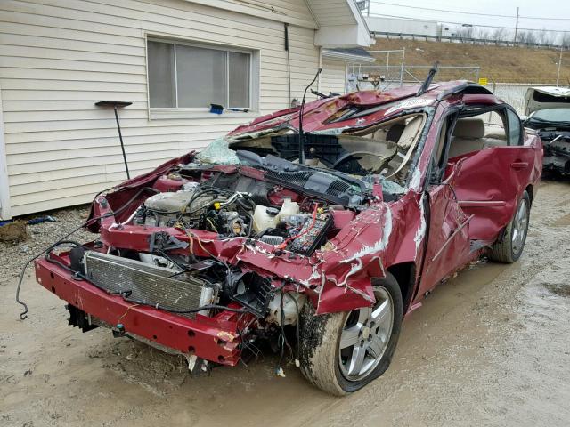 1G1ZU57N77F162508 - 2007 CHEVROLET MALIBU LTZ RED photo 2