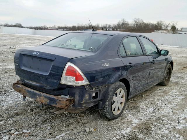 3FAHP06Z68R165895 - 2008 FORD FUSION S BLUE photo 4