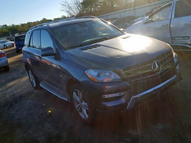 4JGDA5HB2CA028426 - 2012 MERCEDES-BENZ ML 350 4MA GRAY photo 1