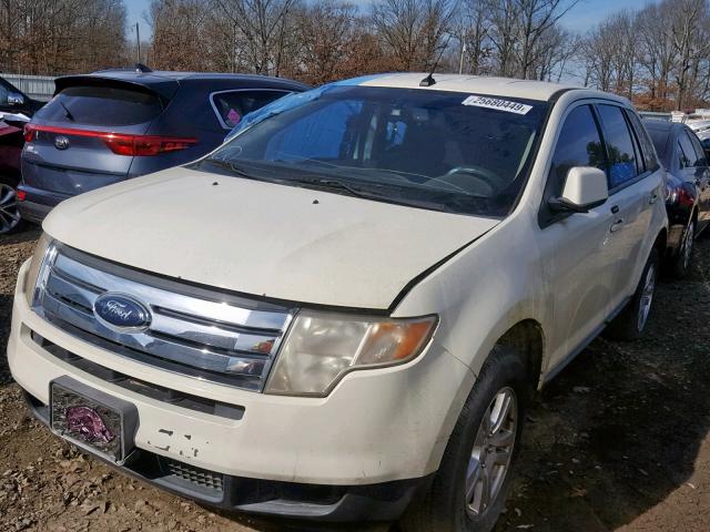 2FMDK38C27BA45425 - 2007 FORD EDGE SEL WHITE photo 2