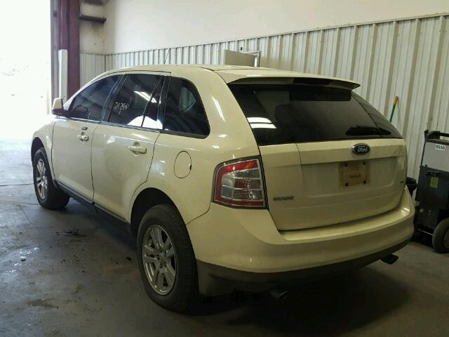 2FMDK38C27BA45425 - 2007 FORD EDGE SEL WHITE photo 3