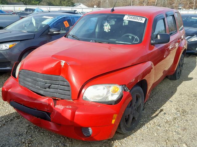 3GNCA13B89S529352 - 2009 CHEVROLET HHR LS Rojo foto 2
