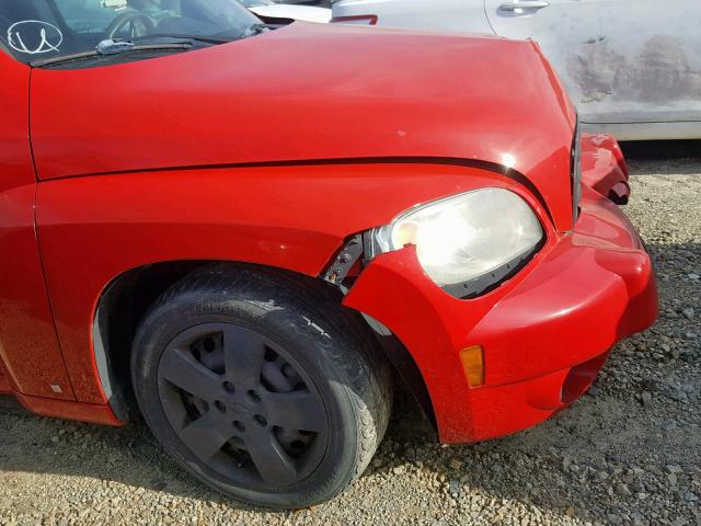 3GNCA13B89S529352 - 2009 CHEVROLET HHR LS Rojo foto 9