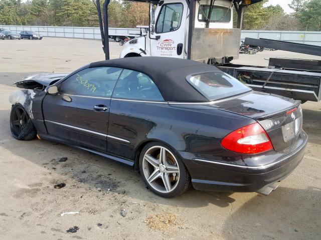 WDBTK77G78T095507 - 2008 MERCEDES-BENZ CLK 63 AMG BLACK photo 3