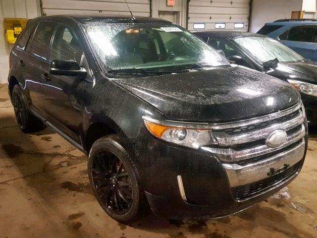 2FMDK4JC4DBB98383 - 2013 FORD EDGE SEL BLACK photo 1