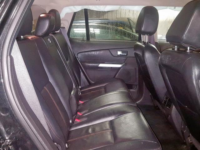 2FMDK4JC4DBB98383 - 2013 FORD EDGE SEL BLACK photo 6