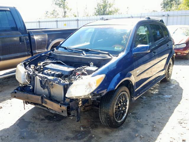 5Y2SL65886Z415377 - 2006 PONTIAC VIBE BLUE photo 2