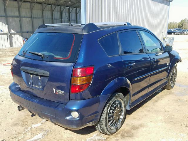 5Y2SL65886Z415377 - 2006 PONTIAC VIBE BLUE photo 4