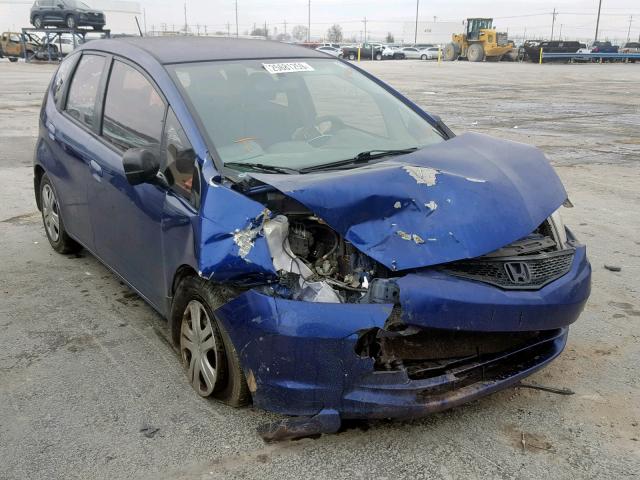 JHMGE8H28AC000153 - 2010 HONDA FIT BLUE photo 1