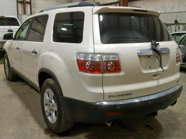 1GKKVPED8CJ230399 - 2012 GMC ACADIA SLE WHITE photo 3