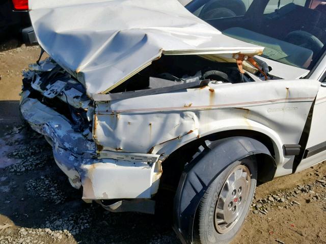 1G3AL54N9N6335518 - 1992 OLDSMOBILE CUTLASS CI WHITE photo 9