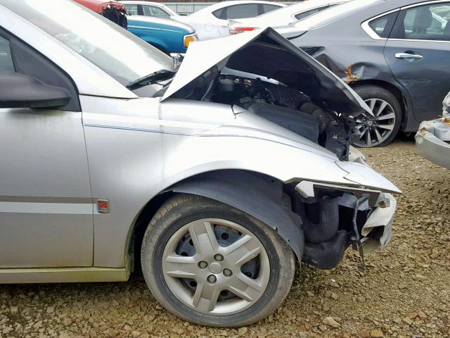 1G8AJ55F66Z143416 - 2006 SATURN ION LEVEL SILVER photo 9
