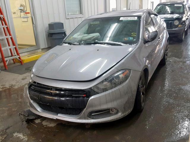 1C3CDFBB0ED716081 - 2014 DODGE DART SXT GRAY photo 2