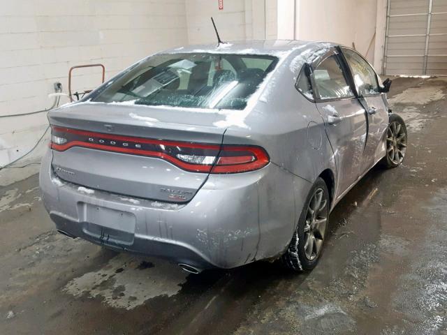 1C3CDFBB0ED716081 - 2014 DODGE DART SXT GRAY photo 4