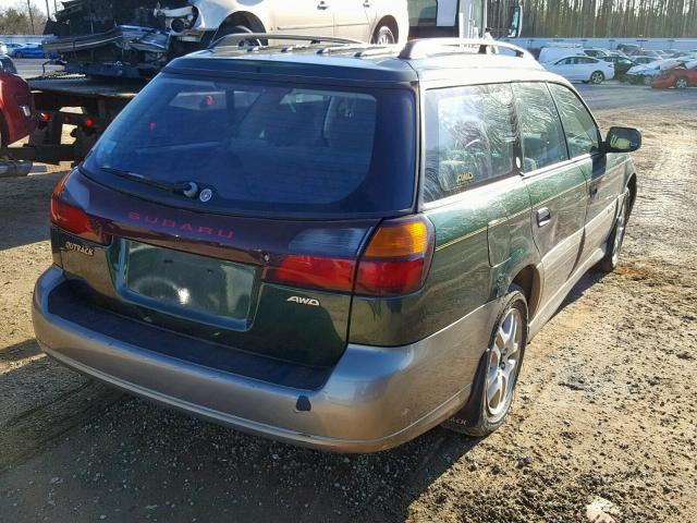 4S3BH6752Y7624763 - 2000 SUBARU LEGACY OUT GREEN photo 4