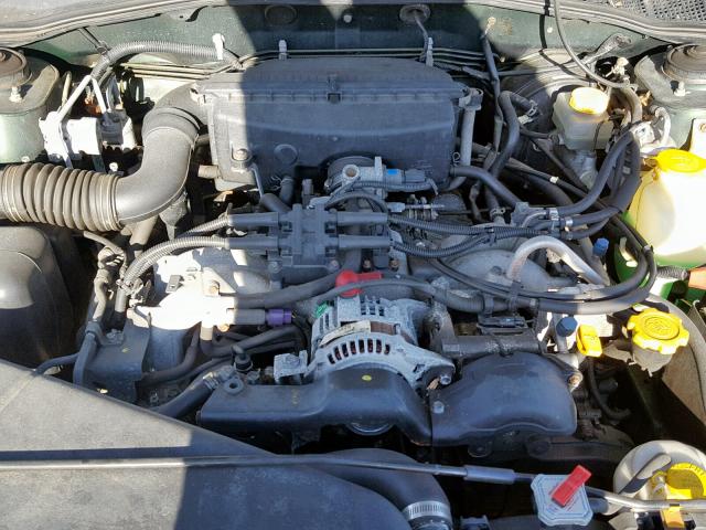 4S3BH6752Y7624763 - 2000 SUBARU LEGACY OUT GREEN photo 7