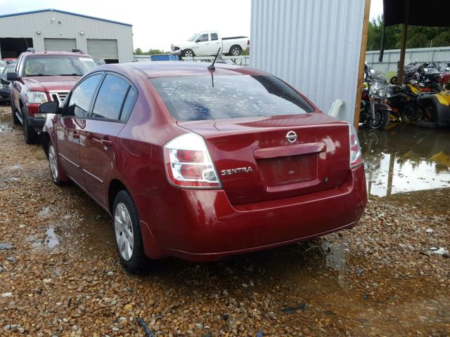 3N1AB61E88L735869 - 2008 NISSAN SENTRA 2.0 MAROON photo 3