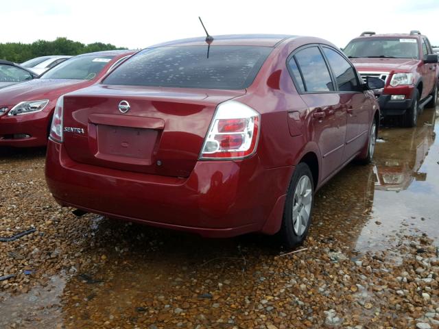 3N1AB61E88L735869 - 2008 NISSAN SENTRA 2.0 MAROON photo 4