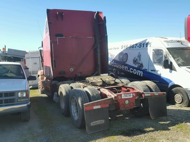 1FUJBBCK18LZ82115 - 2008 FREIGHTLINER CONVENTION RED photo 3